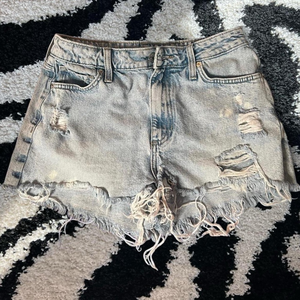 Distressed Denim Women Shorts